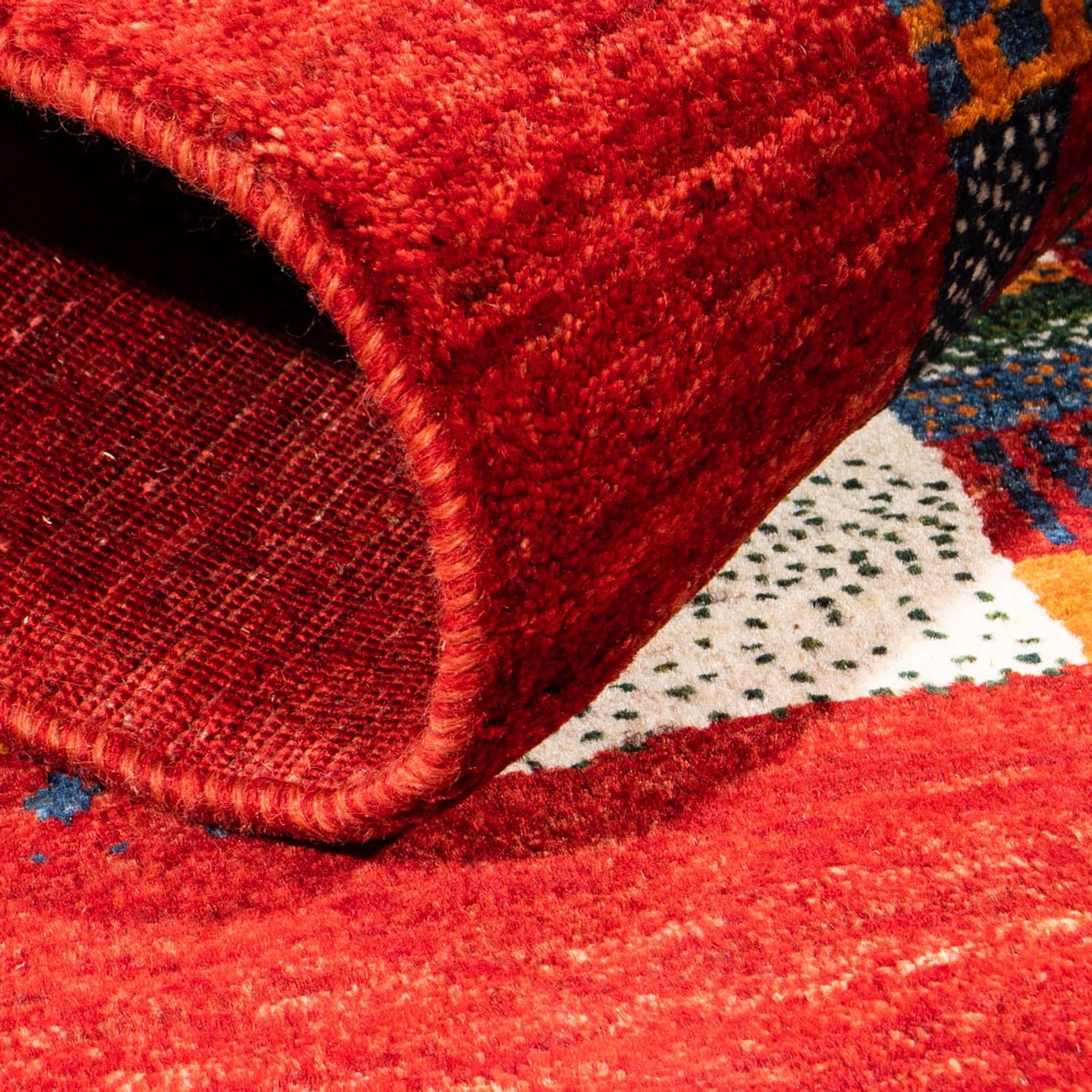 Gabbeh Tæppe - Loribaft Persisk - Royal - 120 x 80 cm - flerfarvet