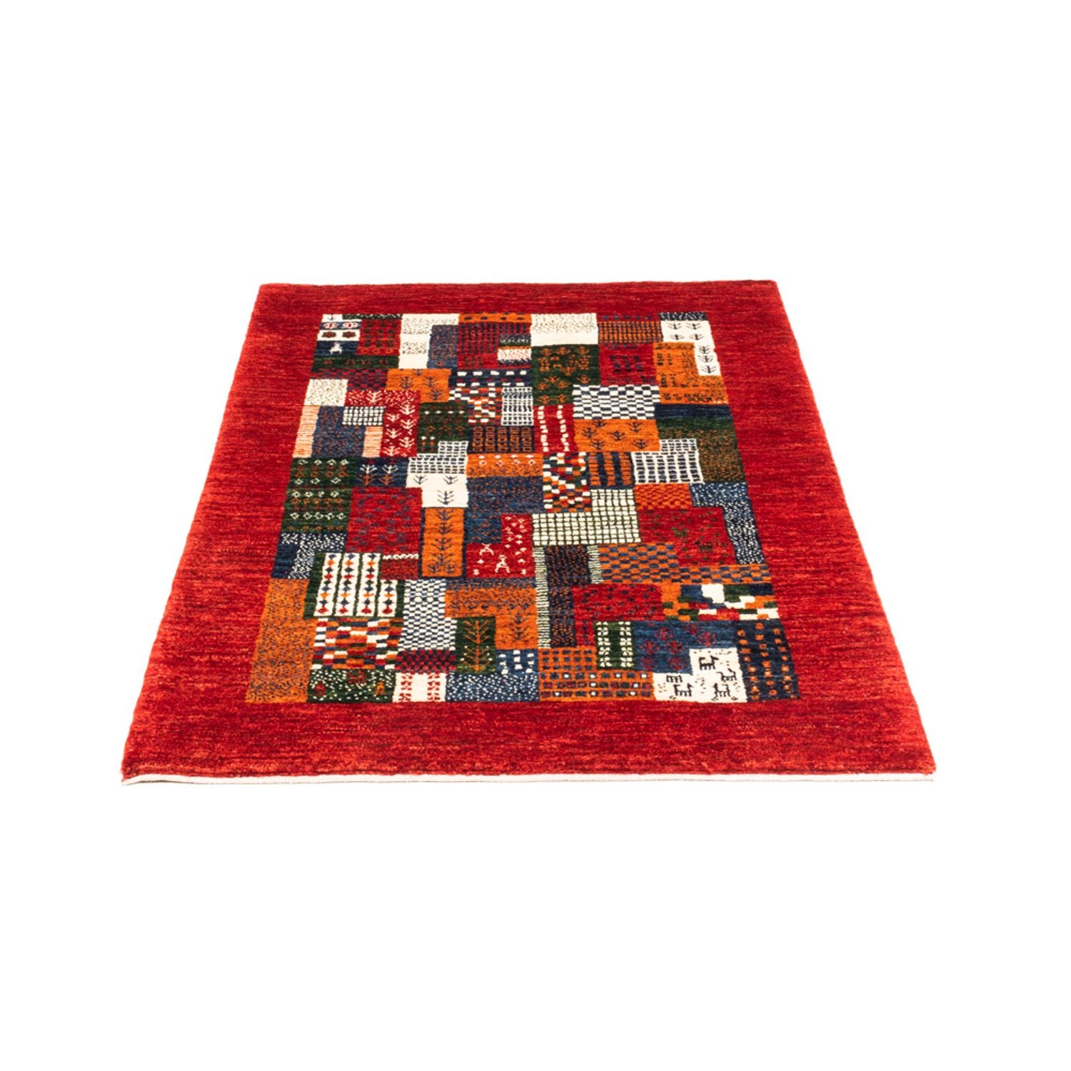 Gabbeh Tæppe - Loribaft Persisk - Royal - 120 x 80 cm - flerfarvet