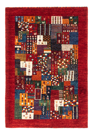 Gabbeh Tæppe - Loribaft Persisk - Royal - 122 x 84 cm - flerfarvet