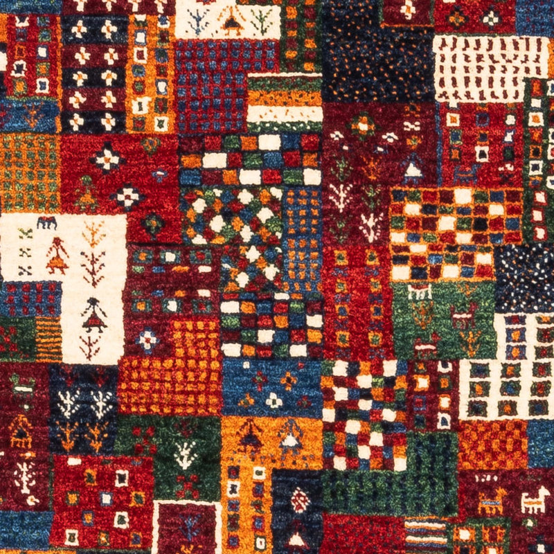 Gabbeh Tæppe - Loribaft Persisk - Royal - 122 x 84 cm - flerfarvet