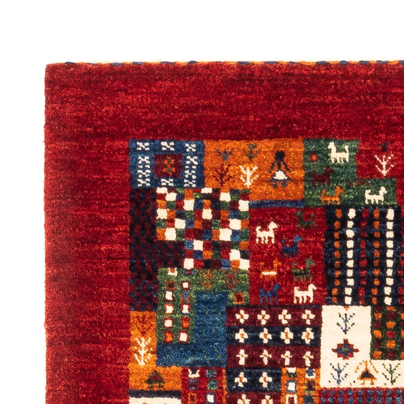 Gabbeh Tæppe - Loribaft Persisk - Royal - 122 x 84 cm - flerfarvet