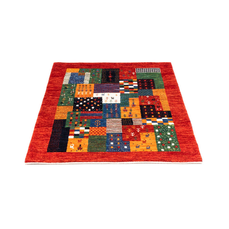 Gabbeh Tæppe - Loribaft Persisk - Royal - 118 x 84 cm - flerfarvet