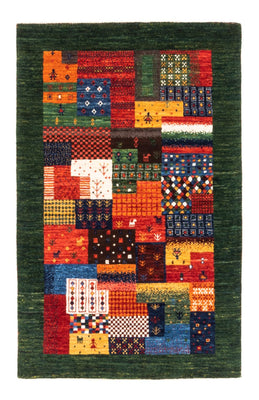 Gabbeh Tæppe - Loribaft Persisk - Royal - 127 x 83 cm - grøn