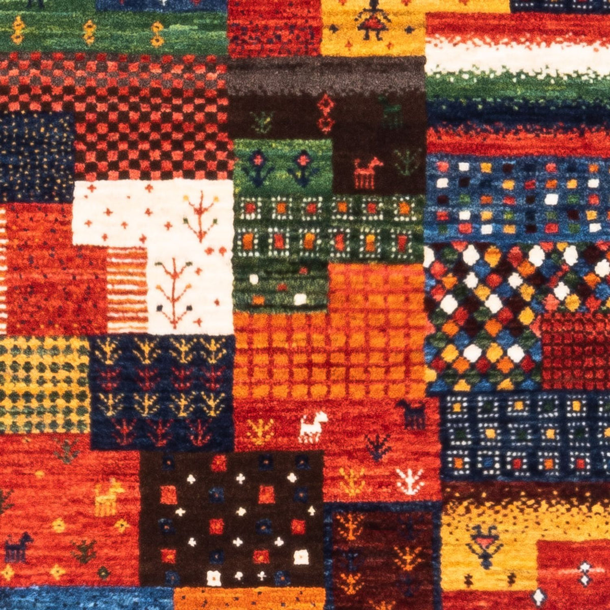 Gabbeh Tæppe - Loribaft Persisk - Royal - 127 x 83 cm - grøn