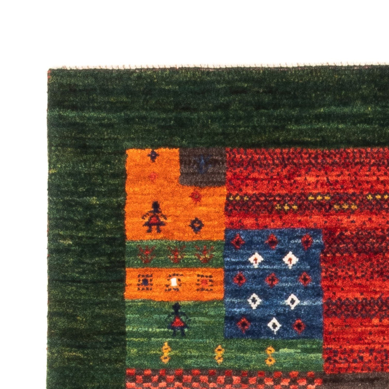 Gabbeh Tæppe - Loribaft Persisk - Royal - 127 x 83 cm - grøn