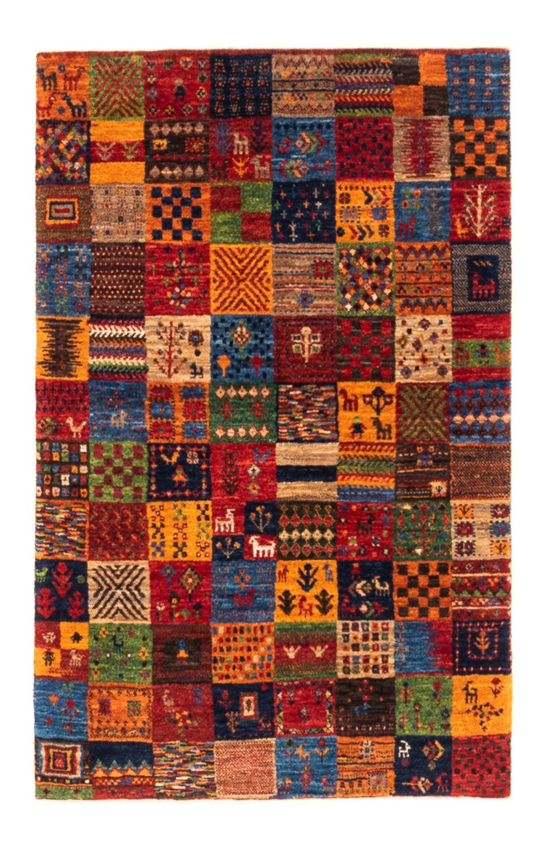 Gabbeh Tæppe - Loribaft Persisk - Royal - 124 x 80 cm - flerfarvet