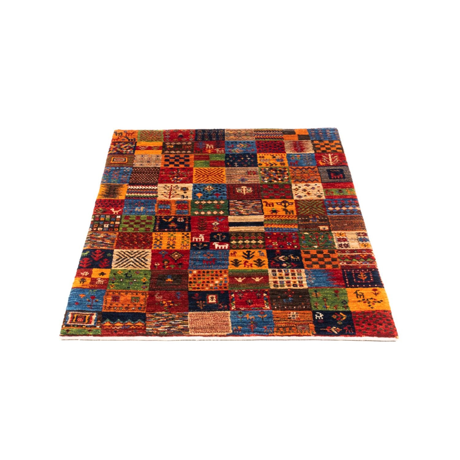 Gabbeh Tæppe - Loribaft Persisk - Royal - 124 x 80 cm - flerfarvet