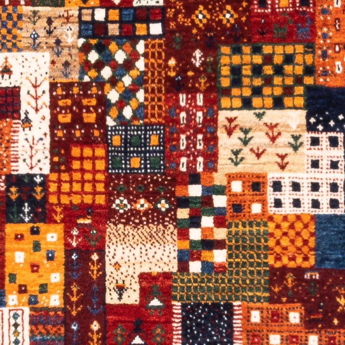 Gabbeh Tæppe - Loribaft Persisk - Royal - 128 x 85 cm - flerfarvet