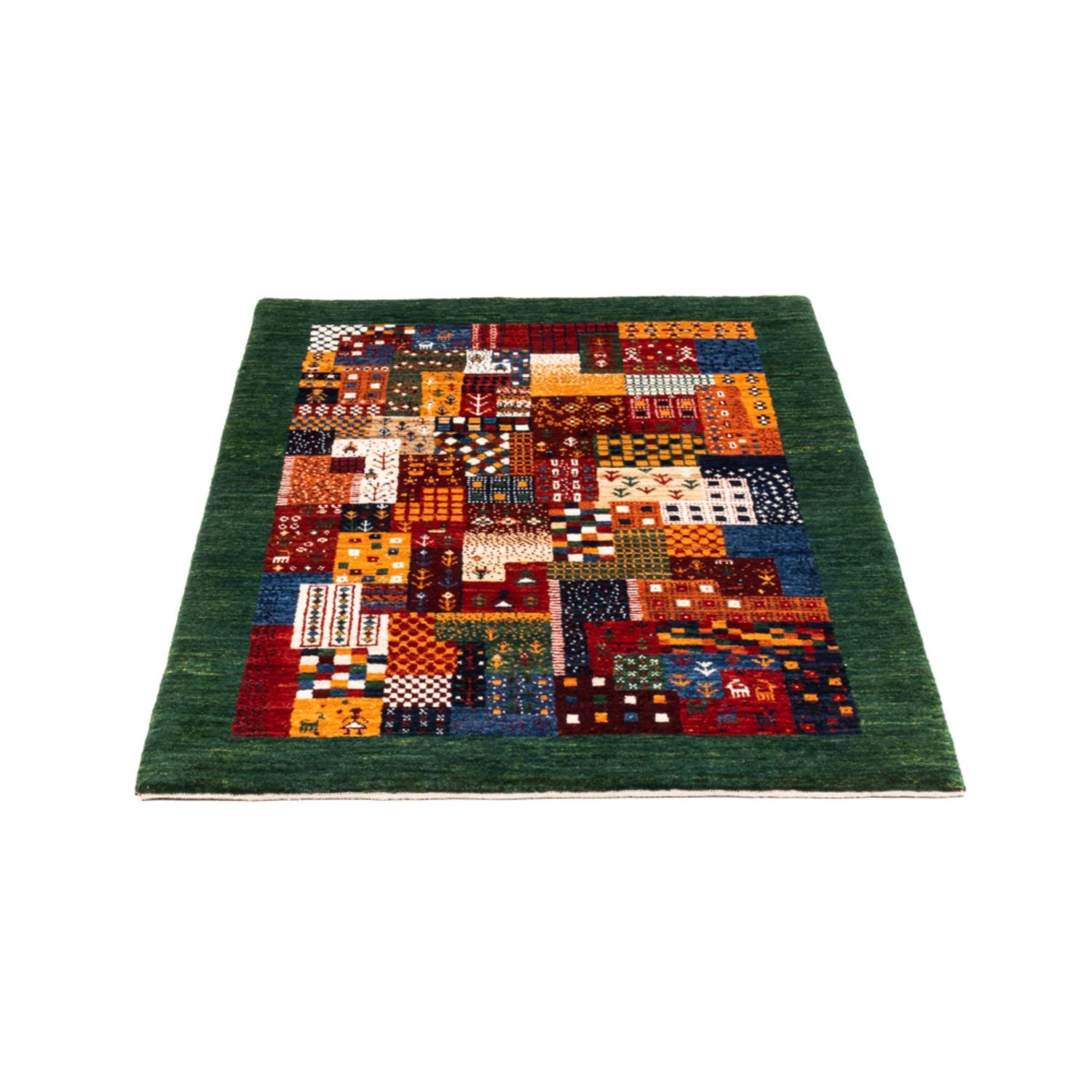 Gabbeh Tæppe - Loribaft Persisk - Royal - 128 x 85 cm - flerfarvet