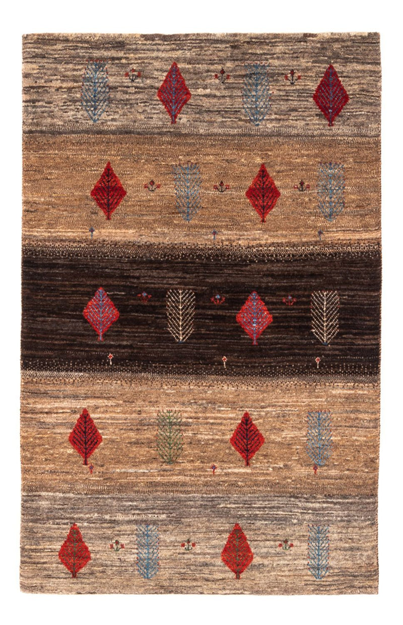 Gabbeh Tæppe - Loribaft Persisk - Royal - 131 x 88 cm - flerfarvet