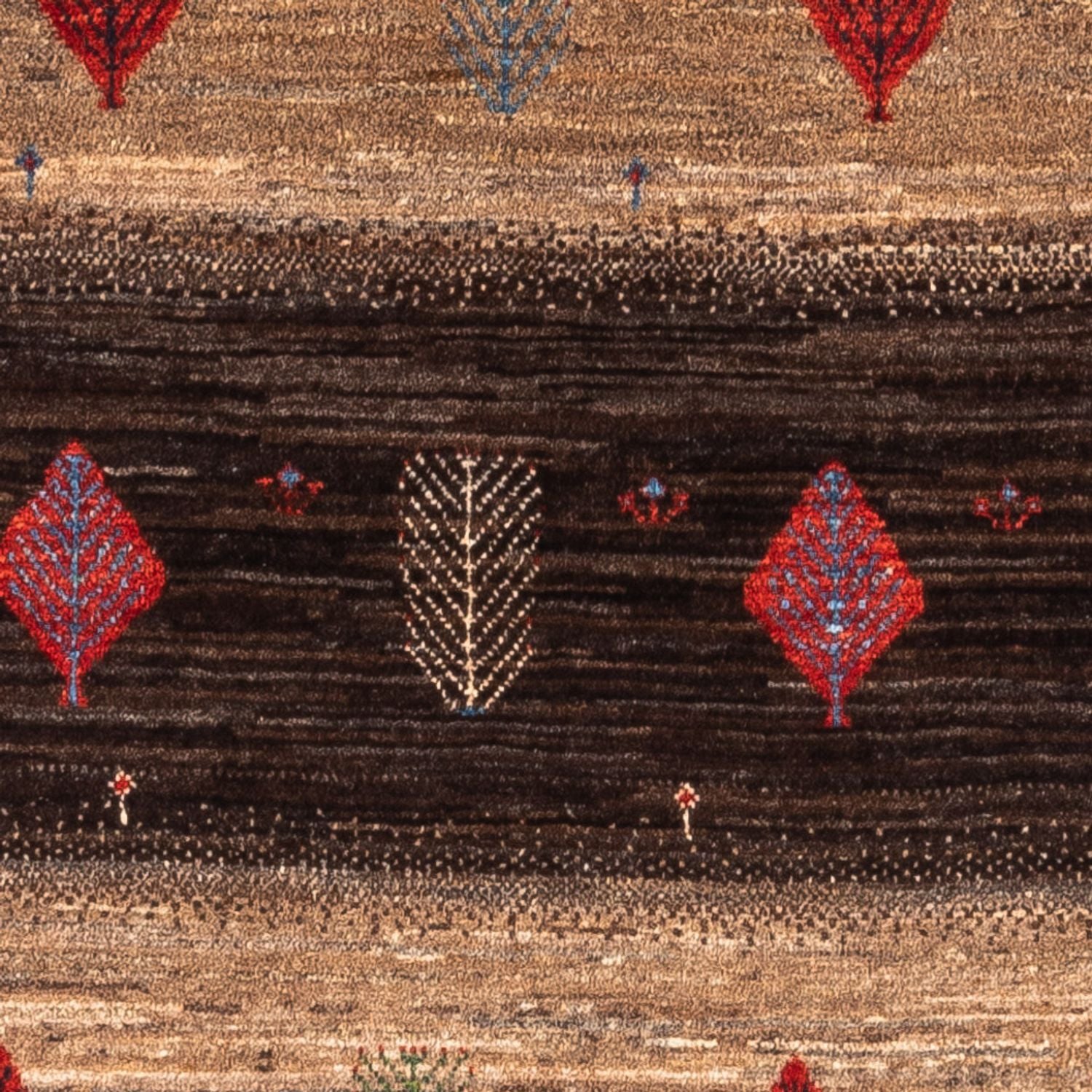 Gabbeh Tæppe - Loribaft Persisk - Royal - 131 x 88 cm - flerfarvet