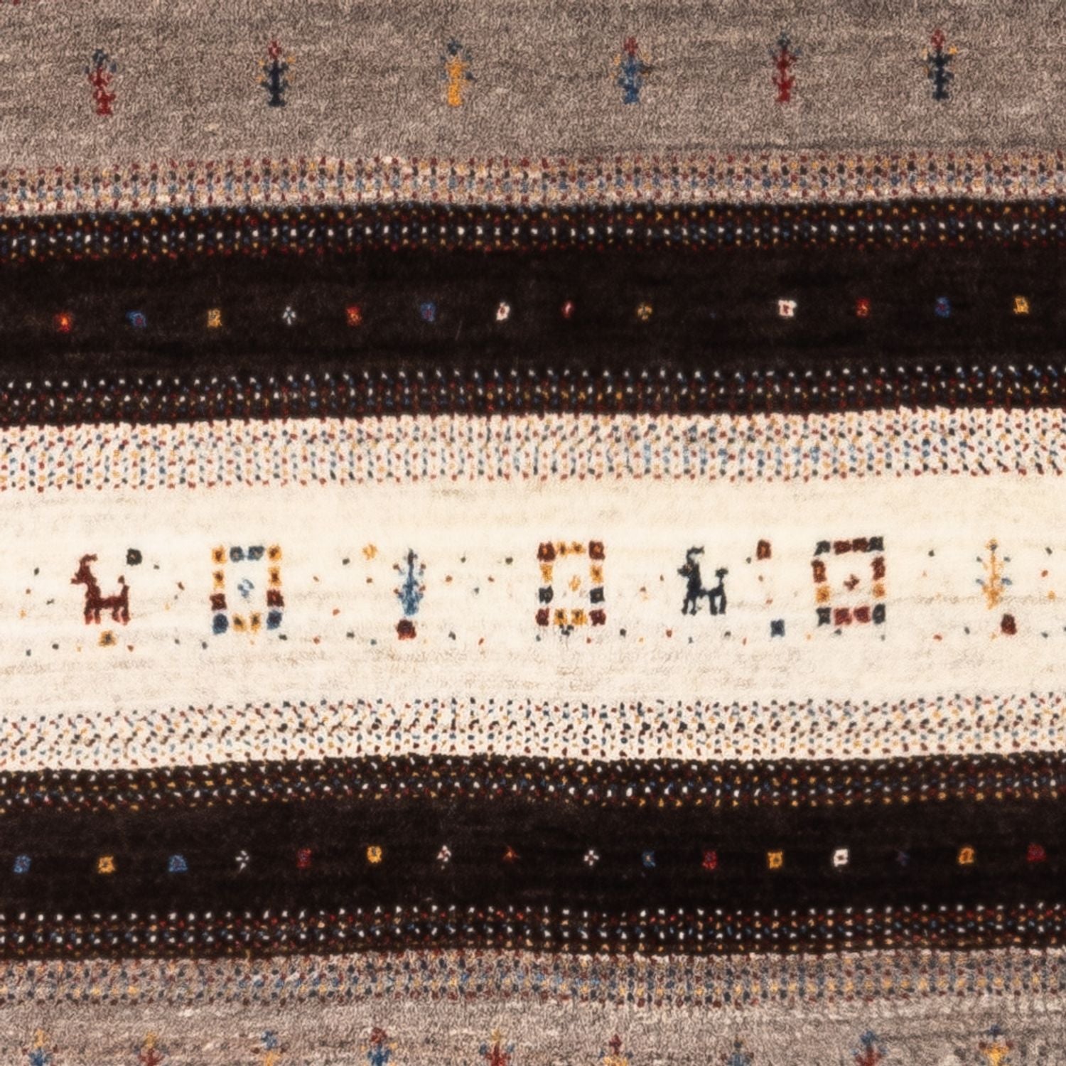 Gabbeh Tæppe - Loribaft Persisk - Royal - 134 x 84 cm - brun