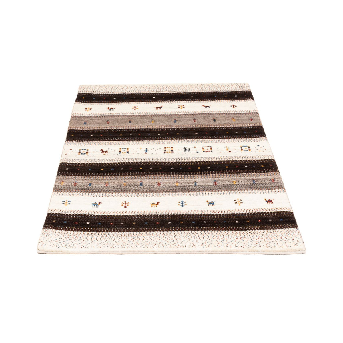 Gabbeh Tæppe - Loribaft Persisk - Royal - 134 x 84 cm - brun