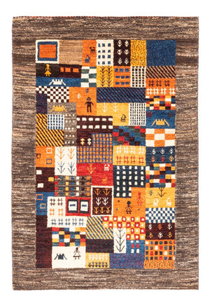 Gabbeh Tæppe - Loribaft Persisk - Royal - 120 x 83 cm - flerfarvet