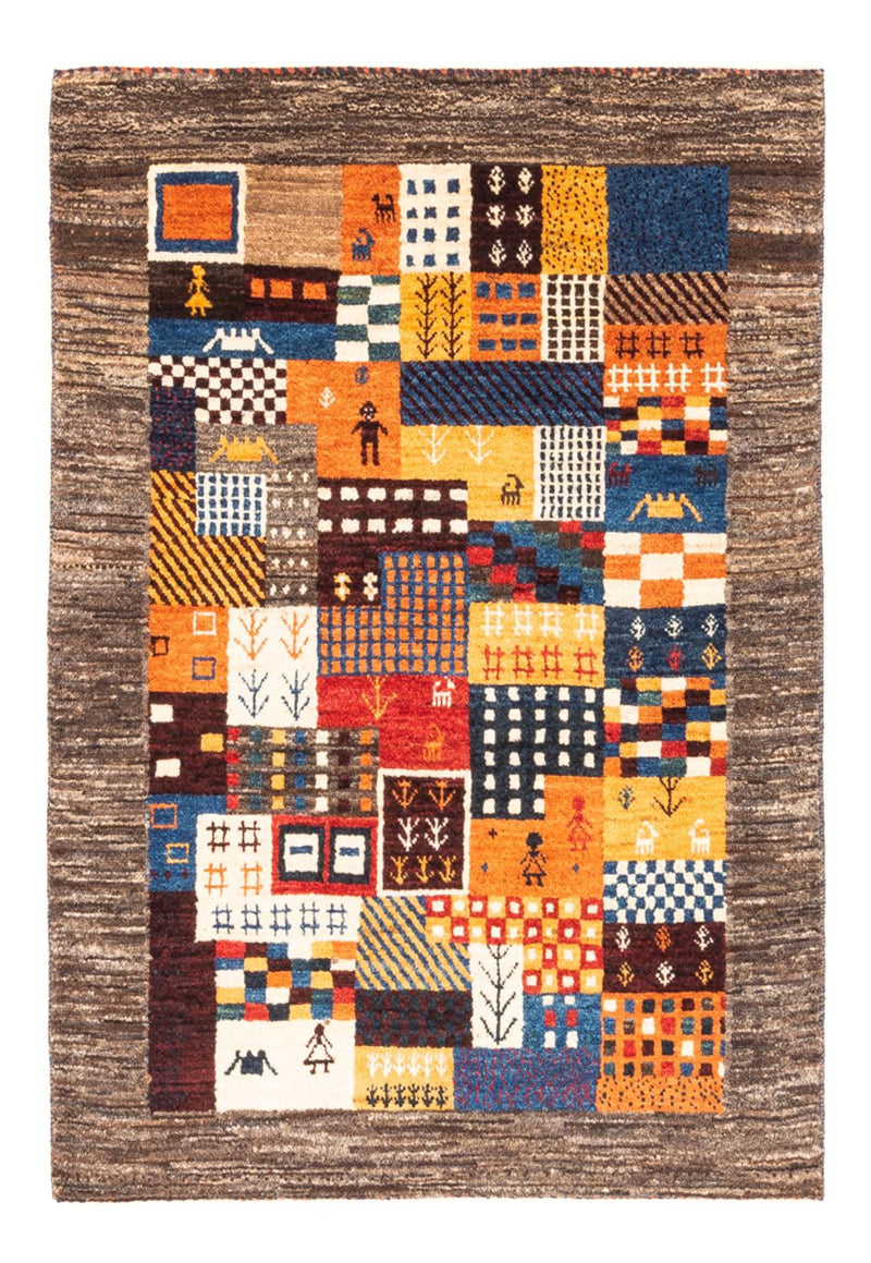 Gabbeh Tæppe - Loribaft Persisk - Royal - 120 x 83 cm - flerfarvet