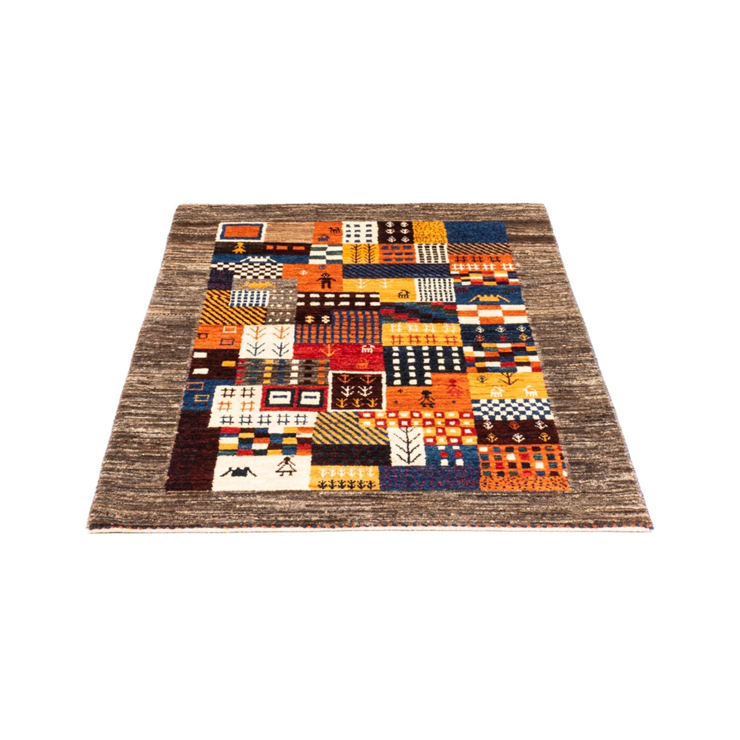 Gabbeh Tæppe - Loribaft Persisk - Royal - 120 x 83 cm - flerfarvet