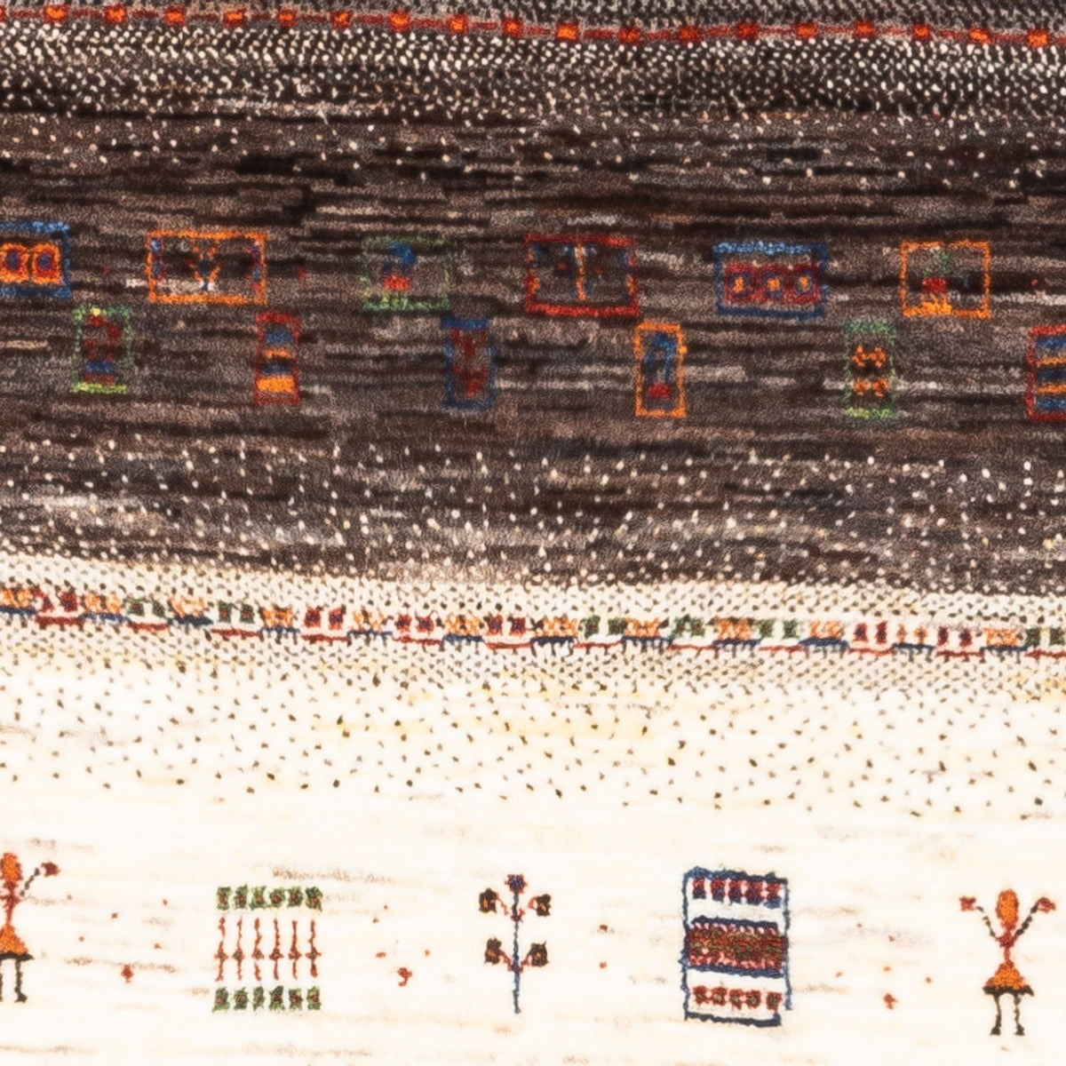 Gabbeh Tæppe - Loribaft Persisk - Royal - 137 x 85 cm - brun