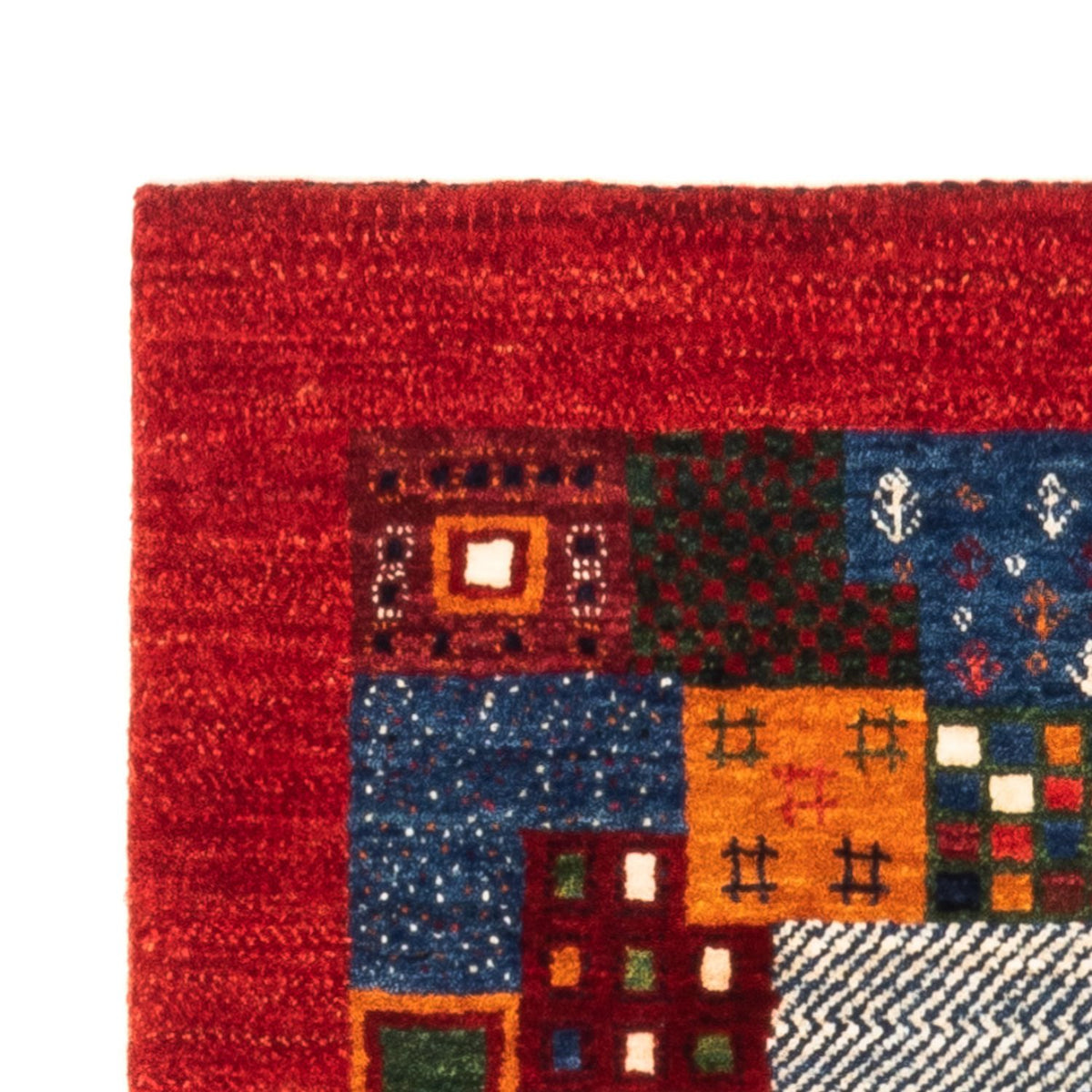 Gabbeh Tæppe - Loribaft Persisk - Royal - 132 x 86 cm - flerfarvet