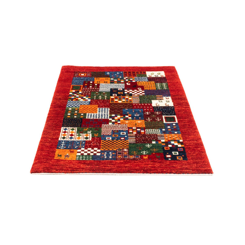 Gabbeh Tæppe - Loribaft Persisk - Royal - 132 x 86 cm - flerfarvet