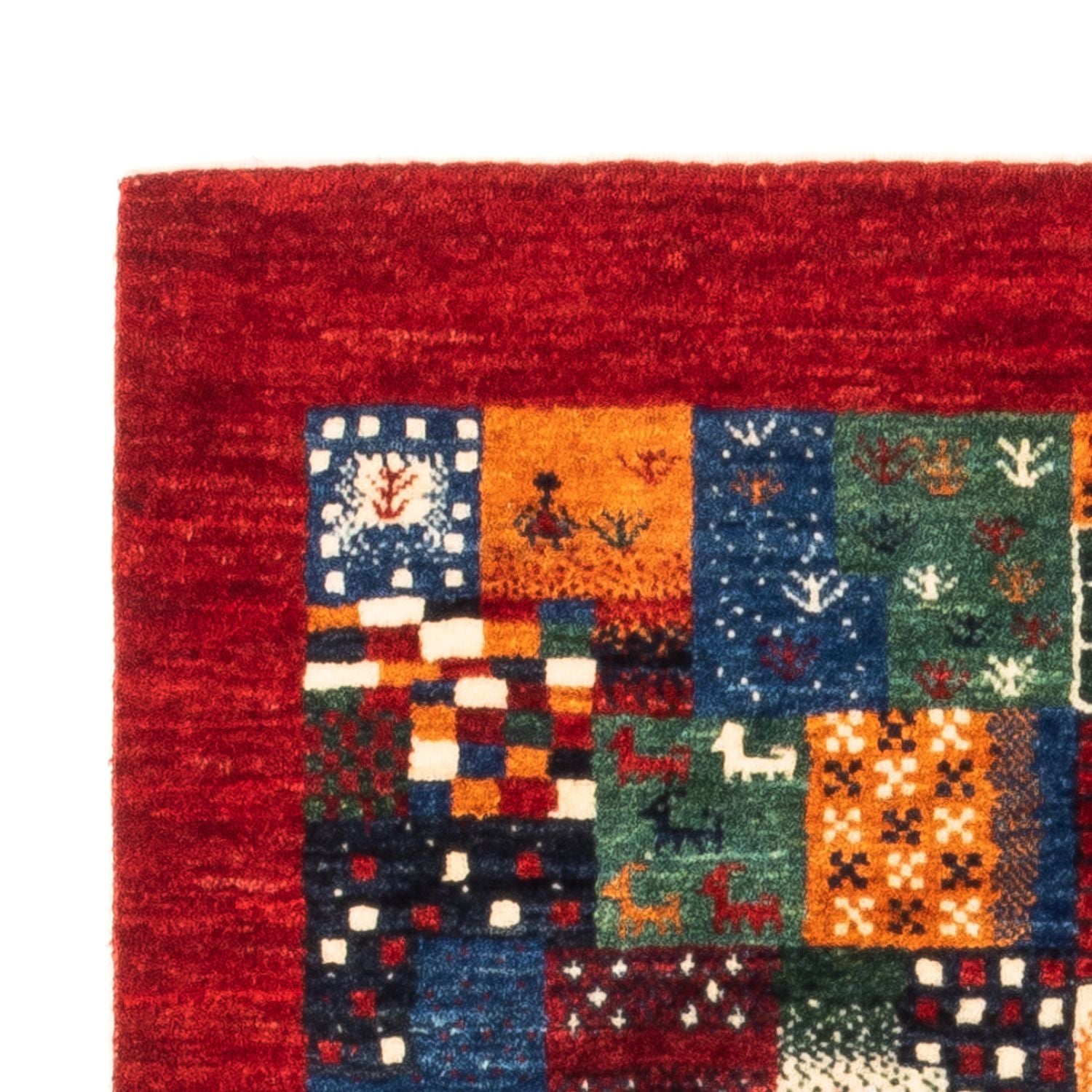 Gabbeh Tæppe - Loribaft Persisk - Royal - 130 x 86 cm - flerfarvet
