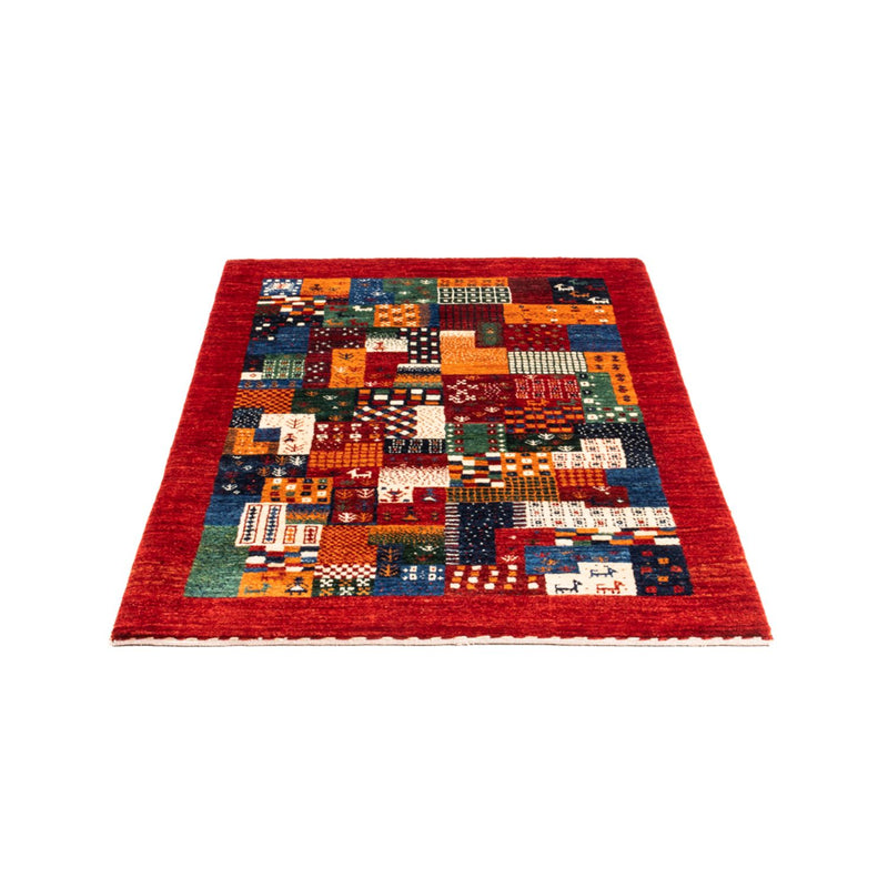 Gabbeh Tæppe - Loribaft Persisk - Royal - 130 x 86 cm - flerfarvet