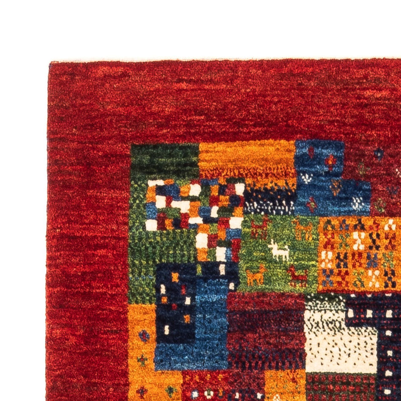 Gabbeh Tæppe - Loribaft Persisk - Royal - 120 x 87 cm - flerfarvet