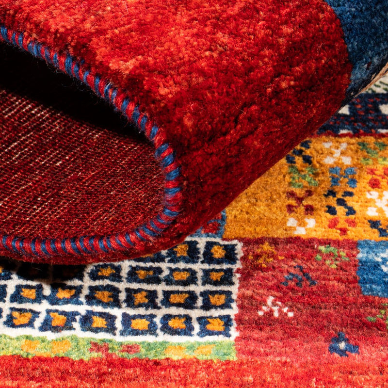 Gabbeh Tæppe - Loribaft Persisk - Royal - 120 x 87 cm - flerfarvet