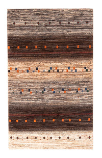 Gabbeh Tæppe - Loribaft Persisk - Royal - 134 x 84 cm - grå