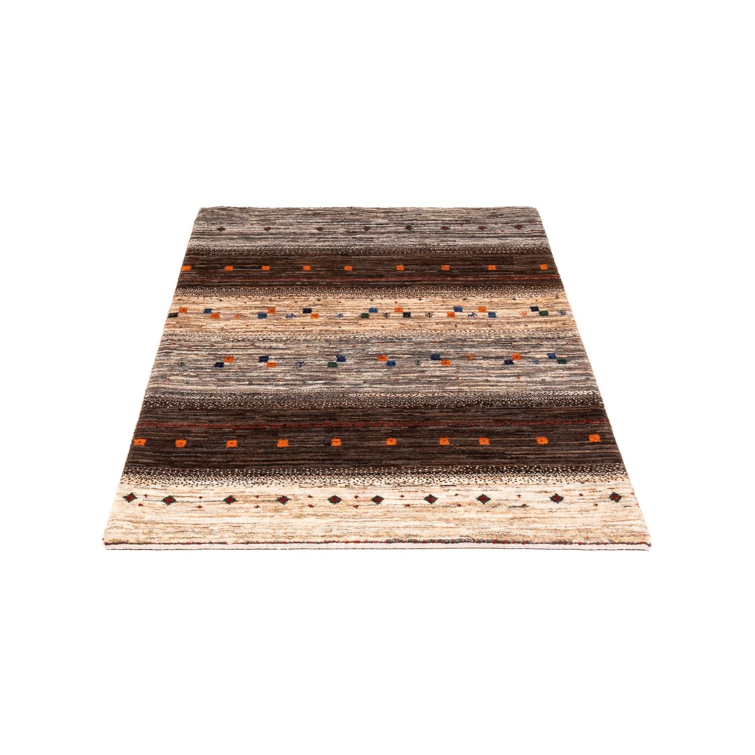 Gabbeh Tæppe - Loribaft Persisk - Royal - 134 x 84 cm - grå
