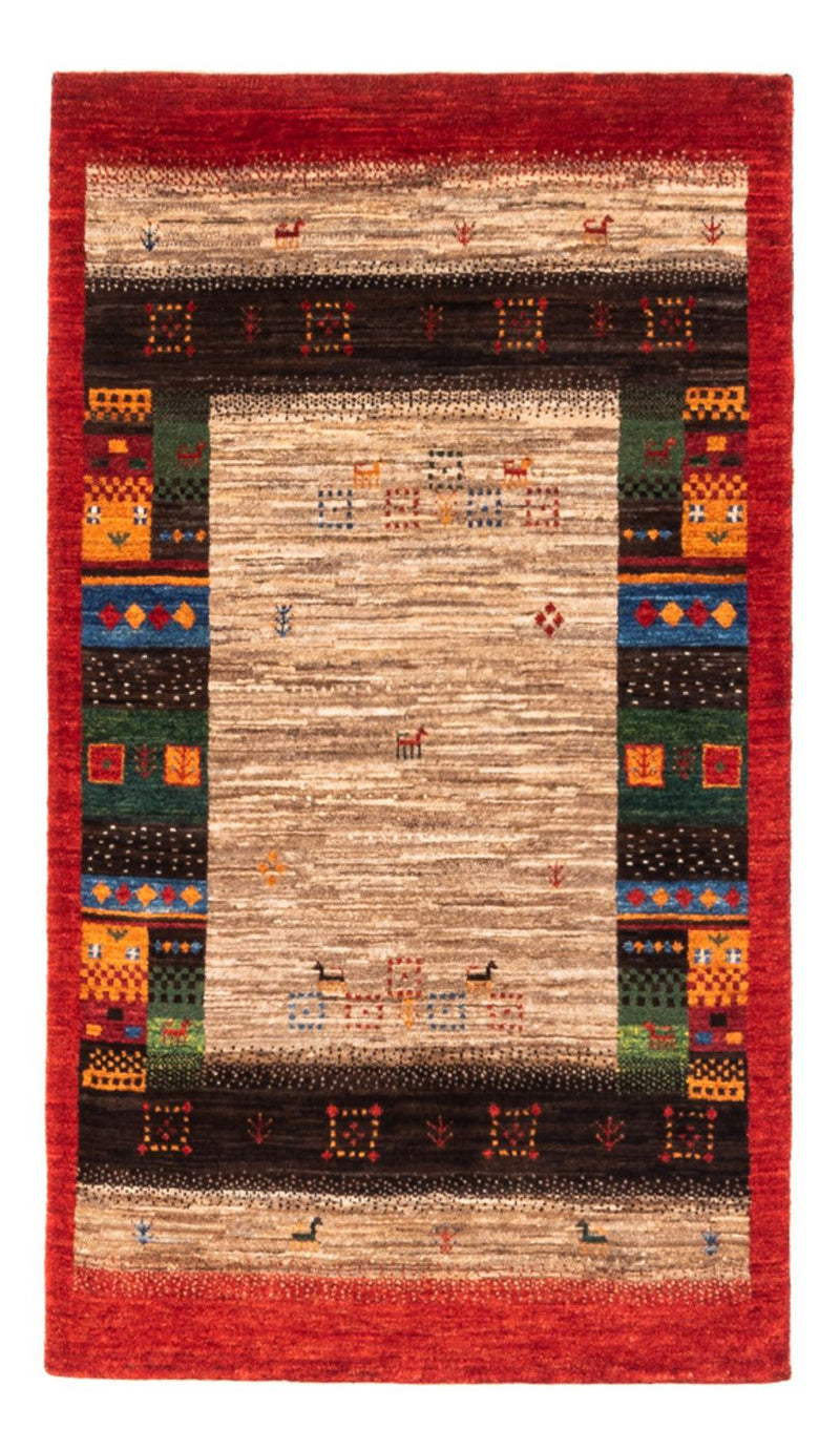 Gabbeh Tæppe - Loribaft Persisk - Royal - 140 x 86 cm - flerfarvet