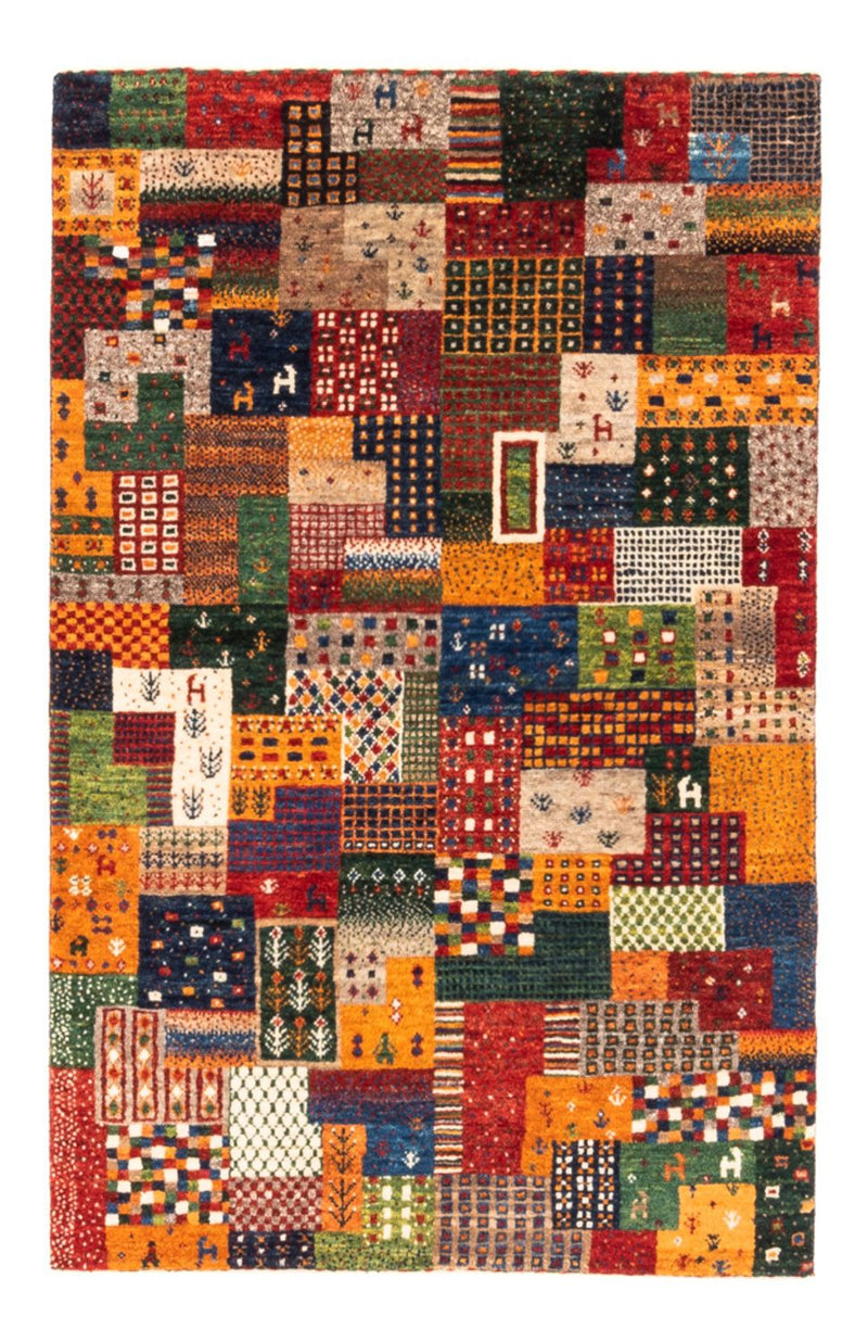 Gabbeh Tæppe - Loribaft Persisk - Royal - 130 x 86 cm - flerfarvet