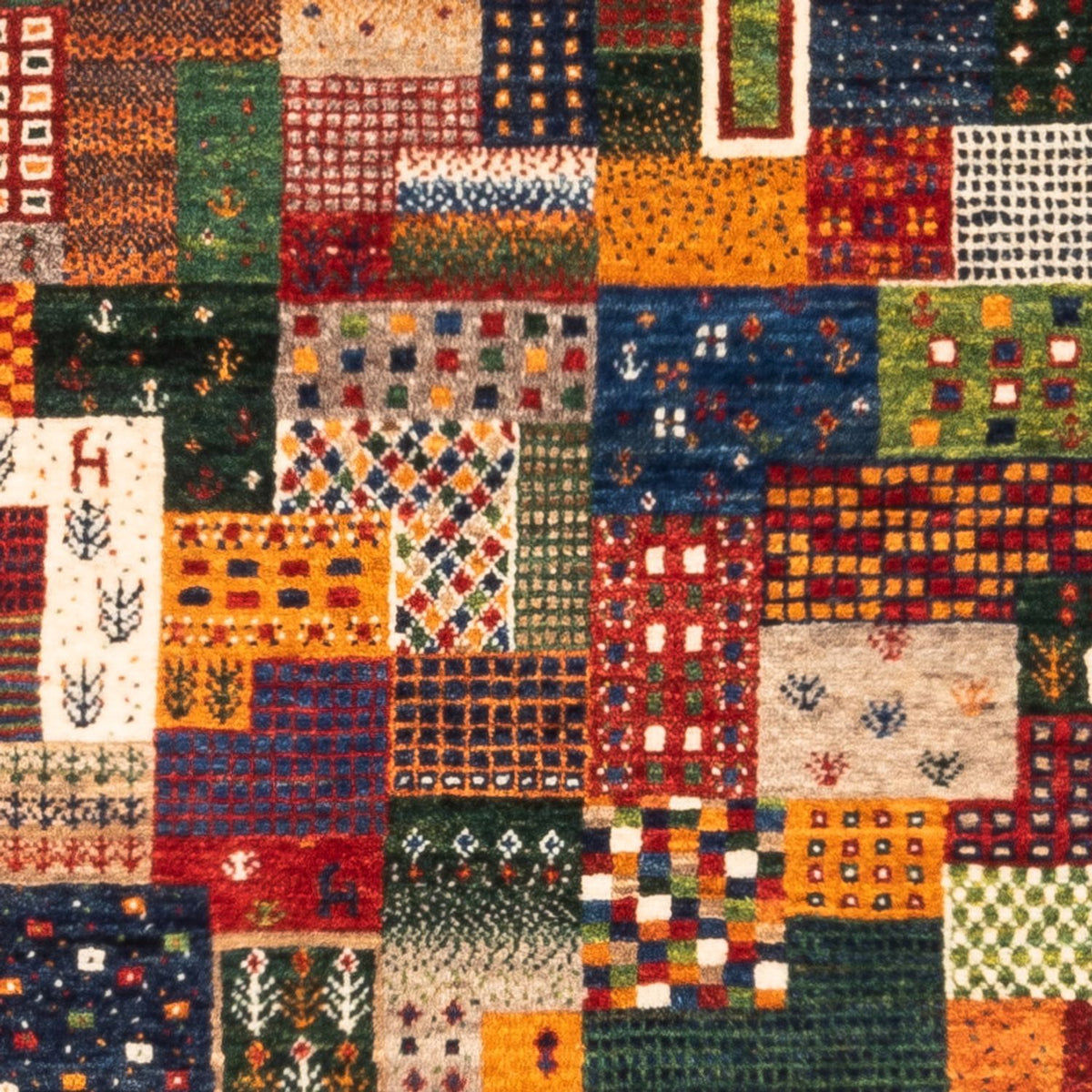 Gabbeh Tæppe - Loribaft Persisk - Royal - 130 x 86 cm - flerfarvet