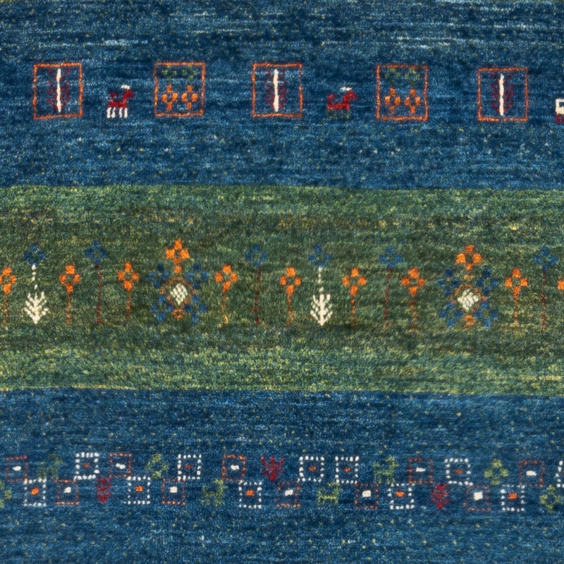 Gabbeh Tæppe - Loribaft Persisk - Royal - 130 x 85 cm - blå