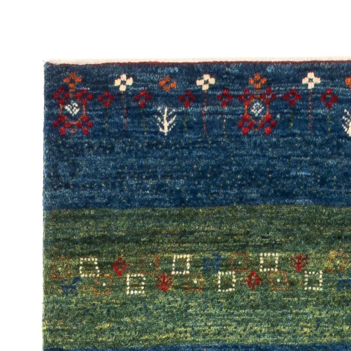 Gabbeh Tæppe - Loribaft Persisk - Royal - 130 x 85 cm - blå