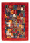 Gabbeh Tæppe - Loribaft Persisk - Royal - 122 x 86 cm - flerfarvet