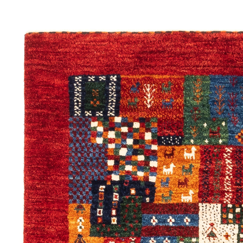 Gabbeh Tæppe - Loribaft Persisk - Royal - 122 x 86 cm - flerfarvet