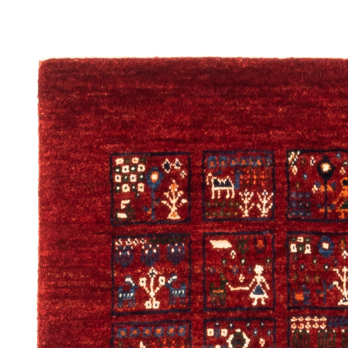 Gabbeh Tæppe - Loribaft Persisk - Royal - 133 x 83 cm - flerfarvet