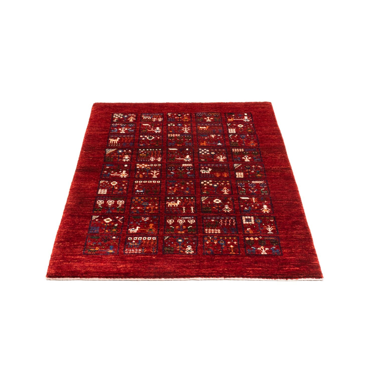 Gabbeh Tæppe - Loribaft Persisk - Royal - 133 x 83 cm - flerfarvet