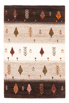 Gabbeh Tæppe - Loribaft Persisk - Royal - 126 x 84 cm - grå