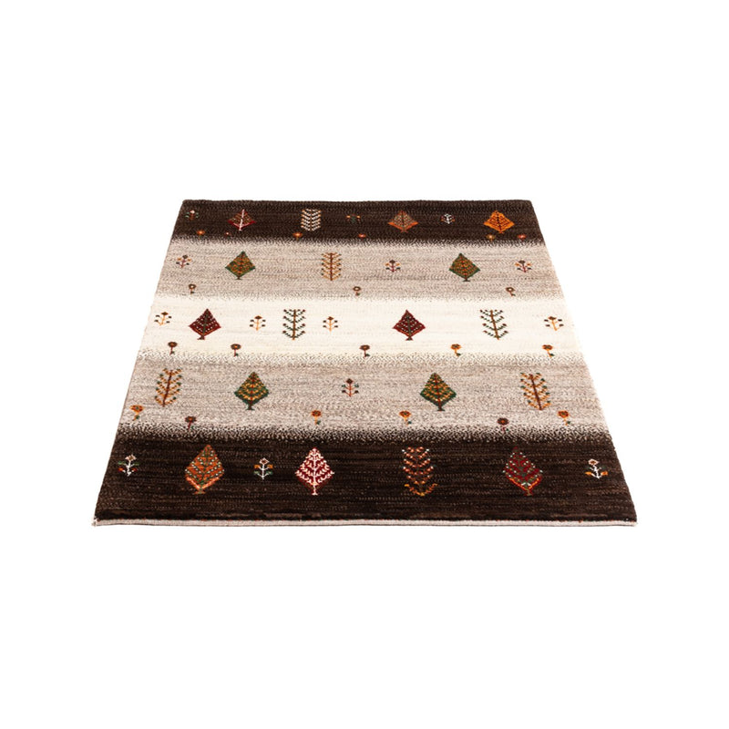 Gabbeh Tæppe - Loribaft Persisk - Royal - 126 x 84 cm - grå