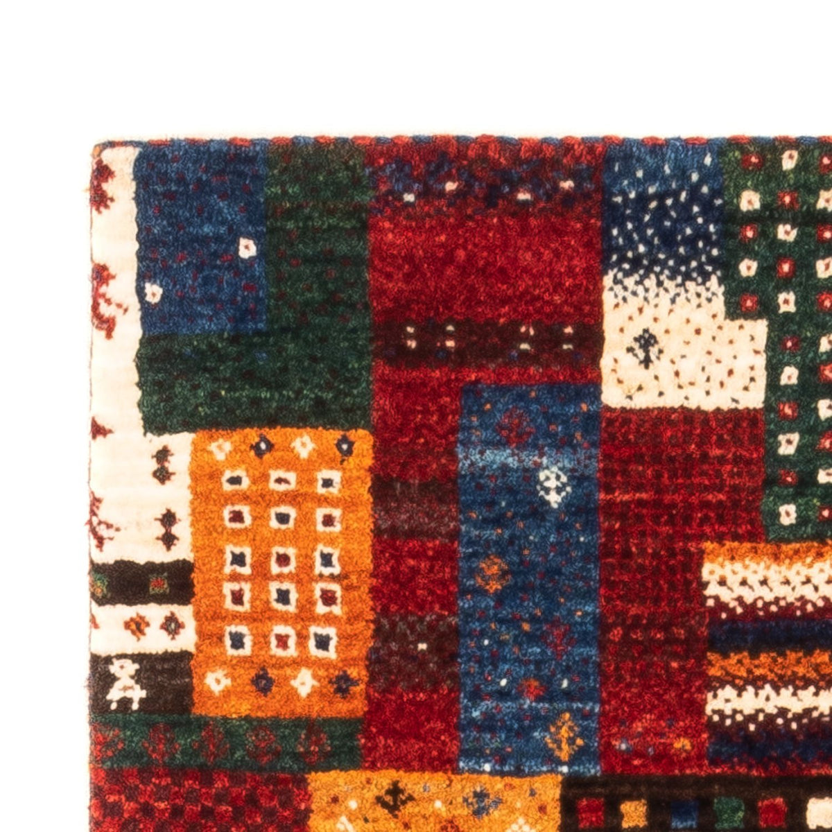 Gabbeh Tæppe - Loribaft Persisk - Royal - 132 x 80 cm - flerfarvet