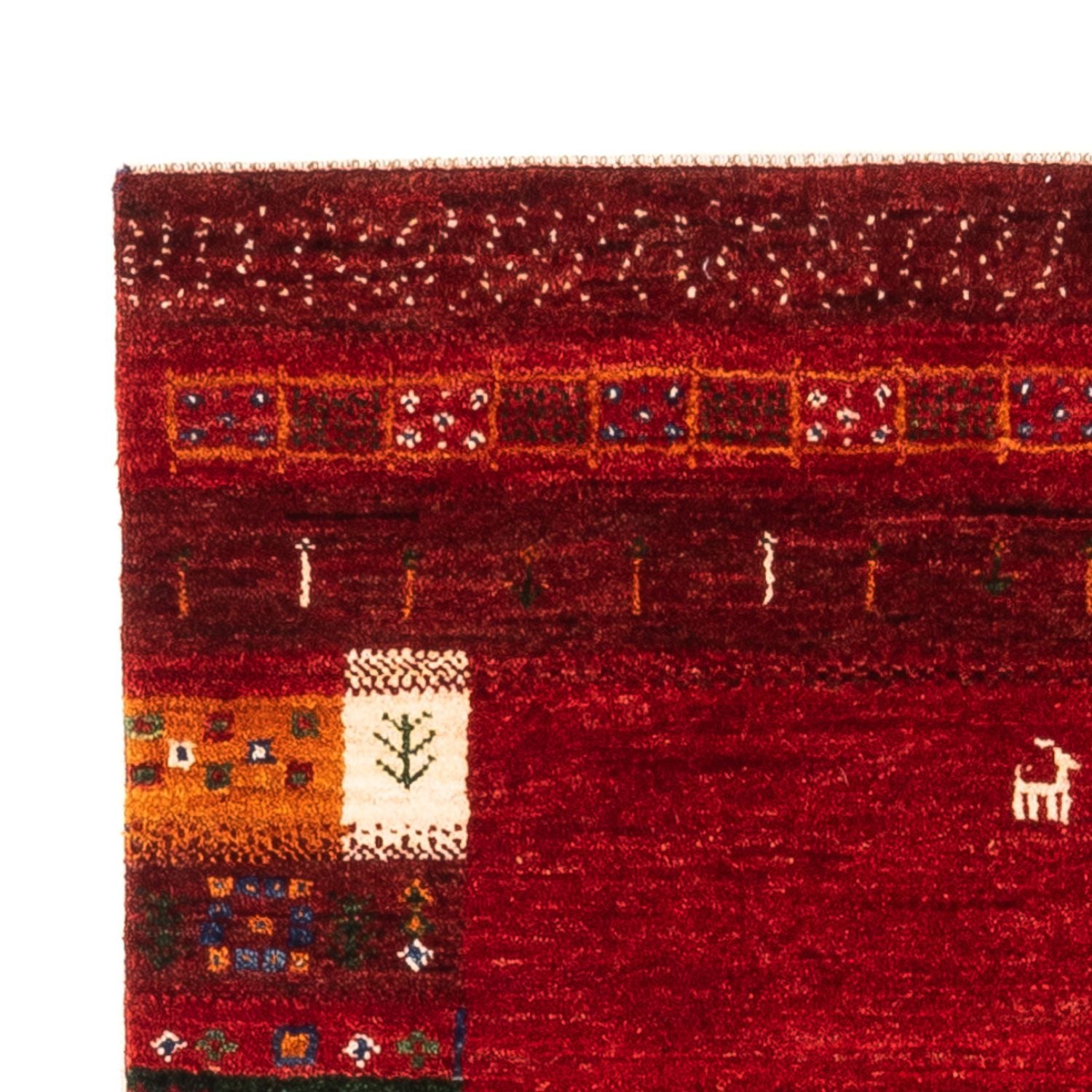 Gabbeh Tæppe - Loribaft Persisk - Royal - 130 x 86 cm - flerfarvet