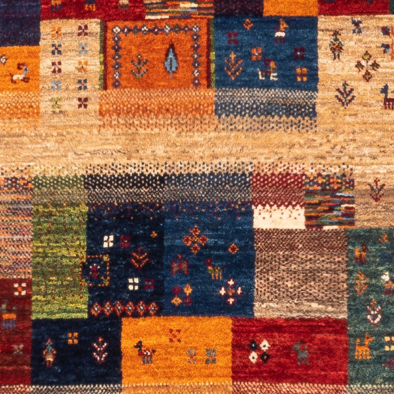 Gabbeh Tæppe - Loribaft Persisk - Royal - 132 x 84 cm - flerfarvet