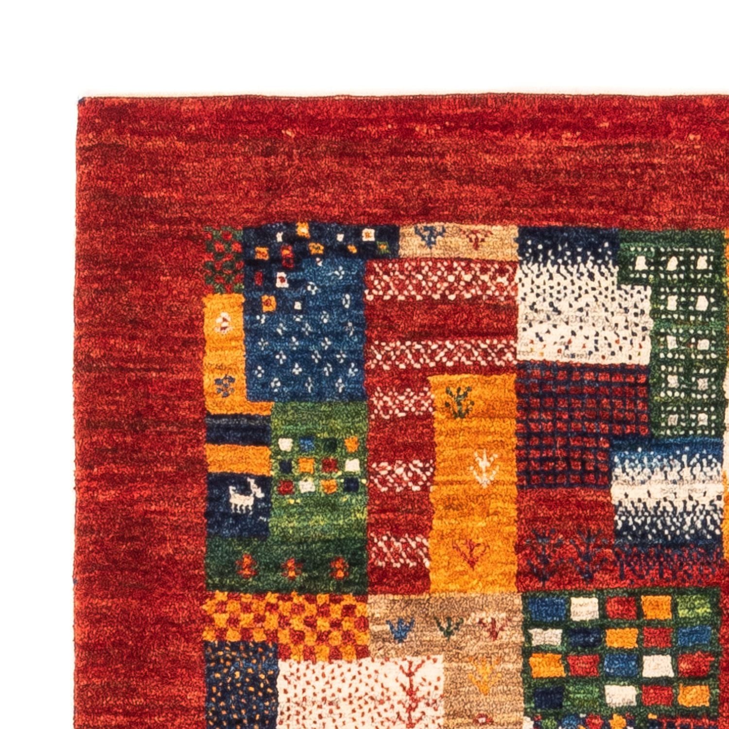 Gabbeh Tæppe - Loribaft Persisk - Royal - 123 x 87 cm - flerfarvet