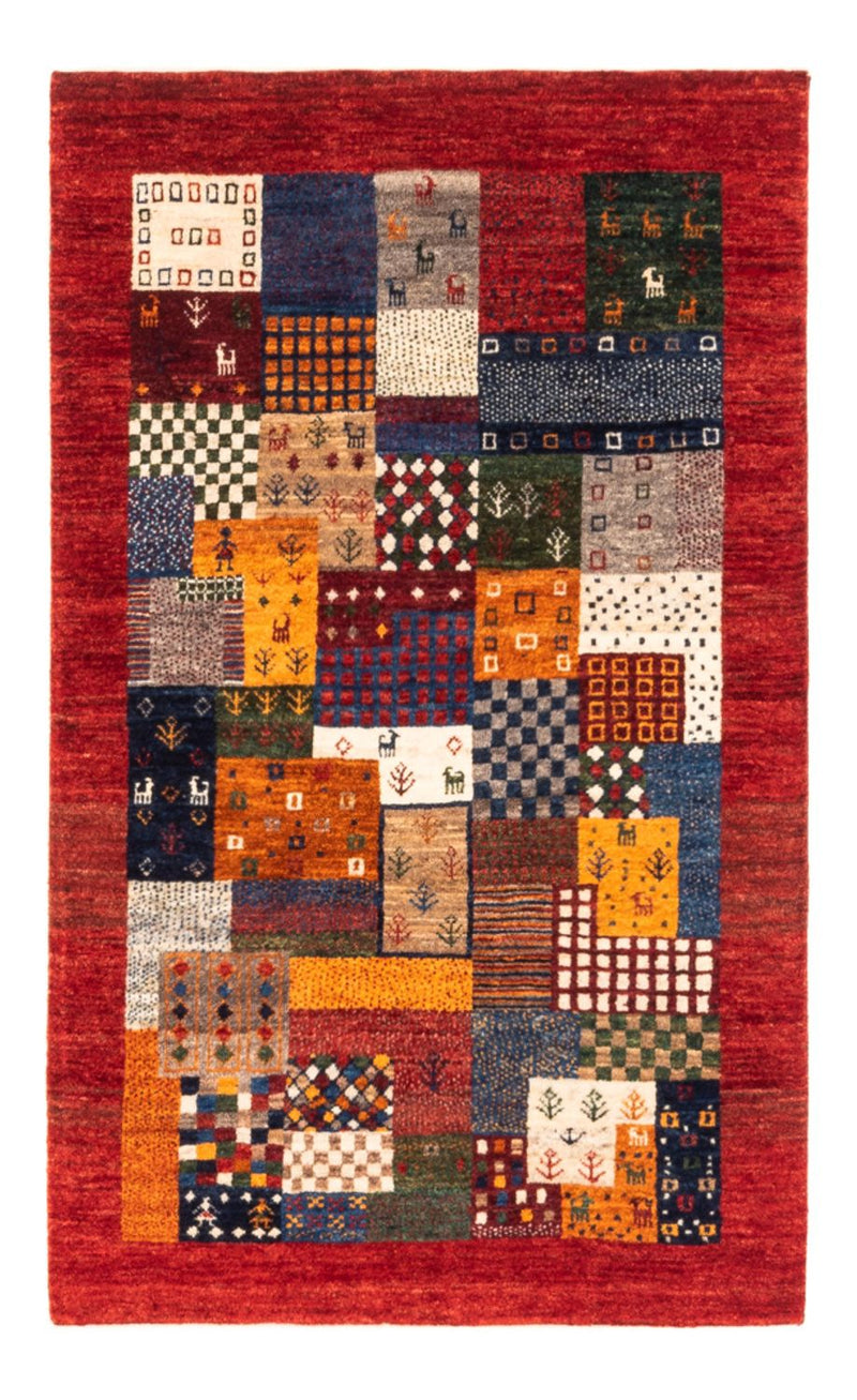 Gabbeh Tæppe - Loribaft Persisk - Royal - 130 x 83 cm - flerfarvet