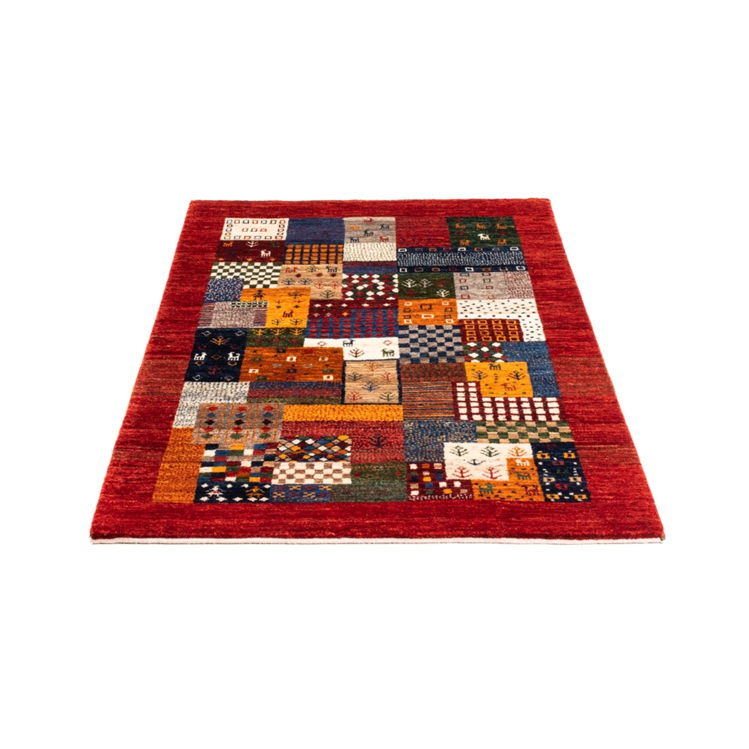 Gabbeh Tæppe - Loribaft Persisk - Royal - 130 x 83 cm - flerfarvet