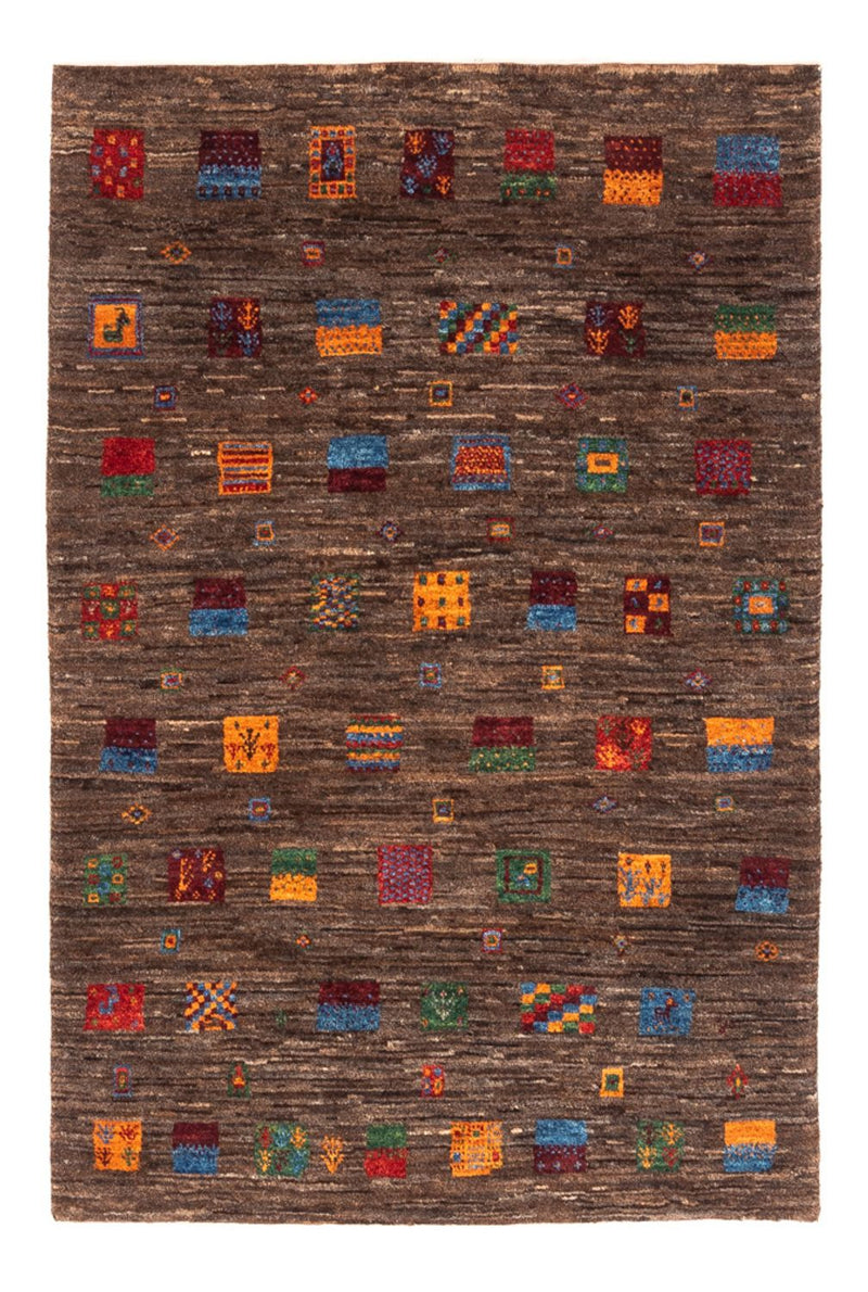 Gabbeh Tæppe - Loribaft Persisk - Royal - 119 x 82 cm - grå