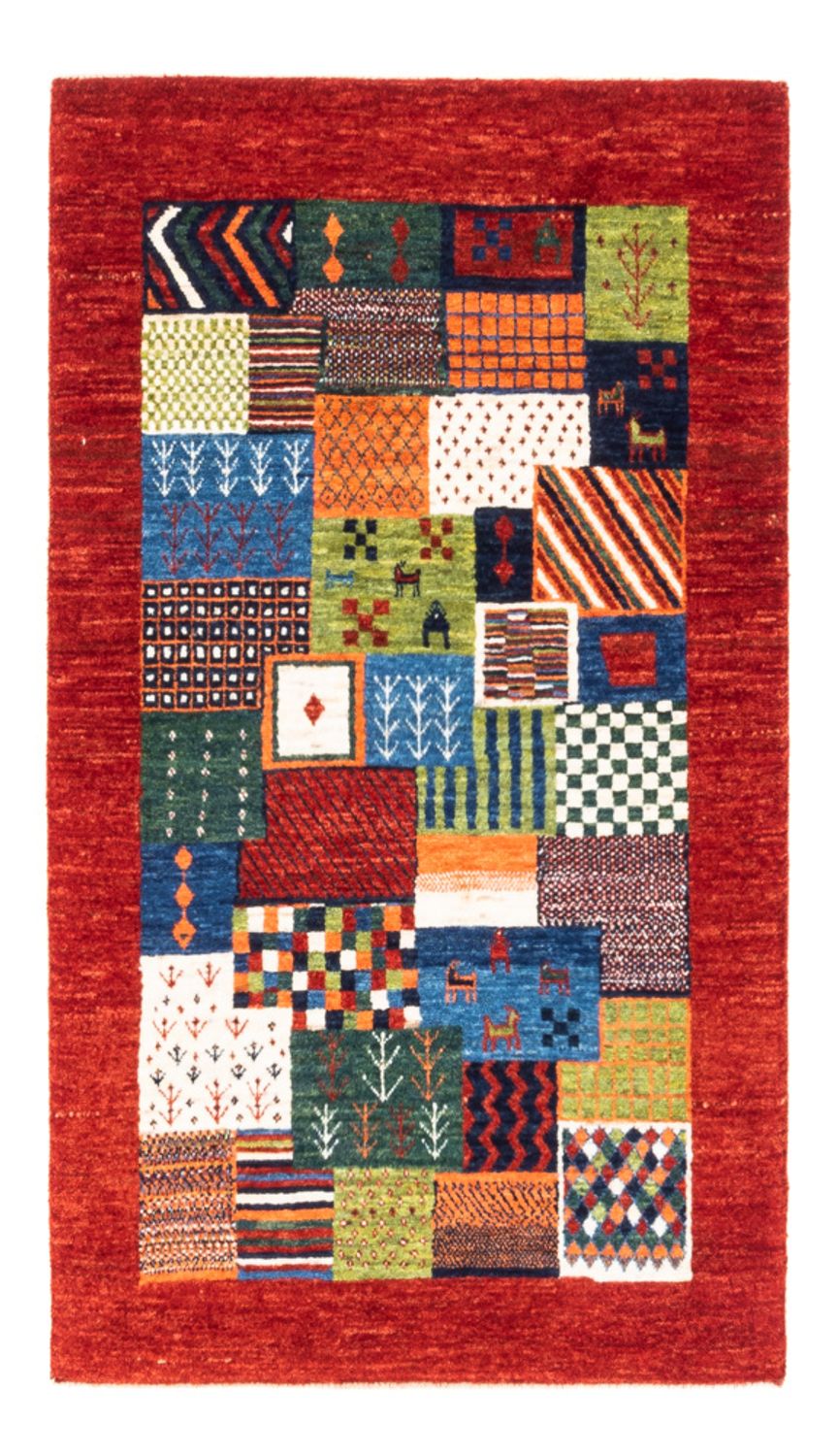 Gabbeh Tæppe - Loribaft Persisk - Royal - 131 x 81 cm - flerfarvet