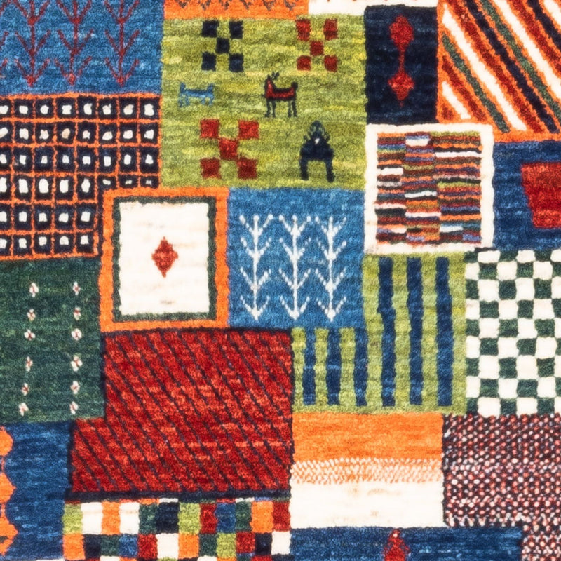 Gabbeh Tæppe - Loribaft Persisk - Royal - 131 x 81 cm - flerfarvet