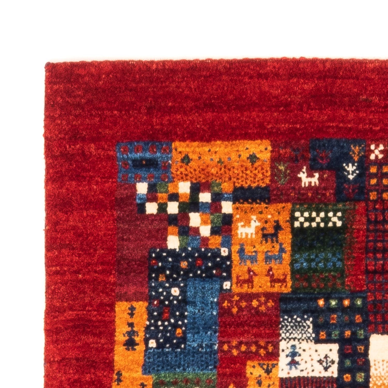 Gabbeh Tæppe - Loribaft Persisk - Royal - 130 x 83 cm - flerfarvet